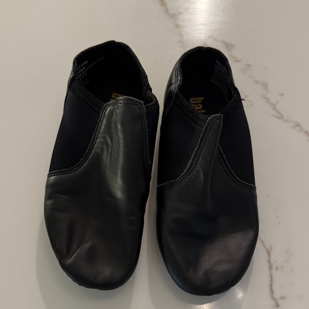 balera Black Kids Slip-On Dance Shoes